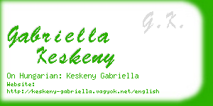 gabriella keskeny business card